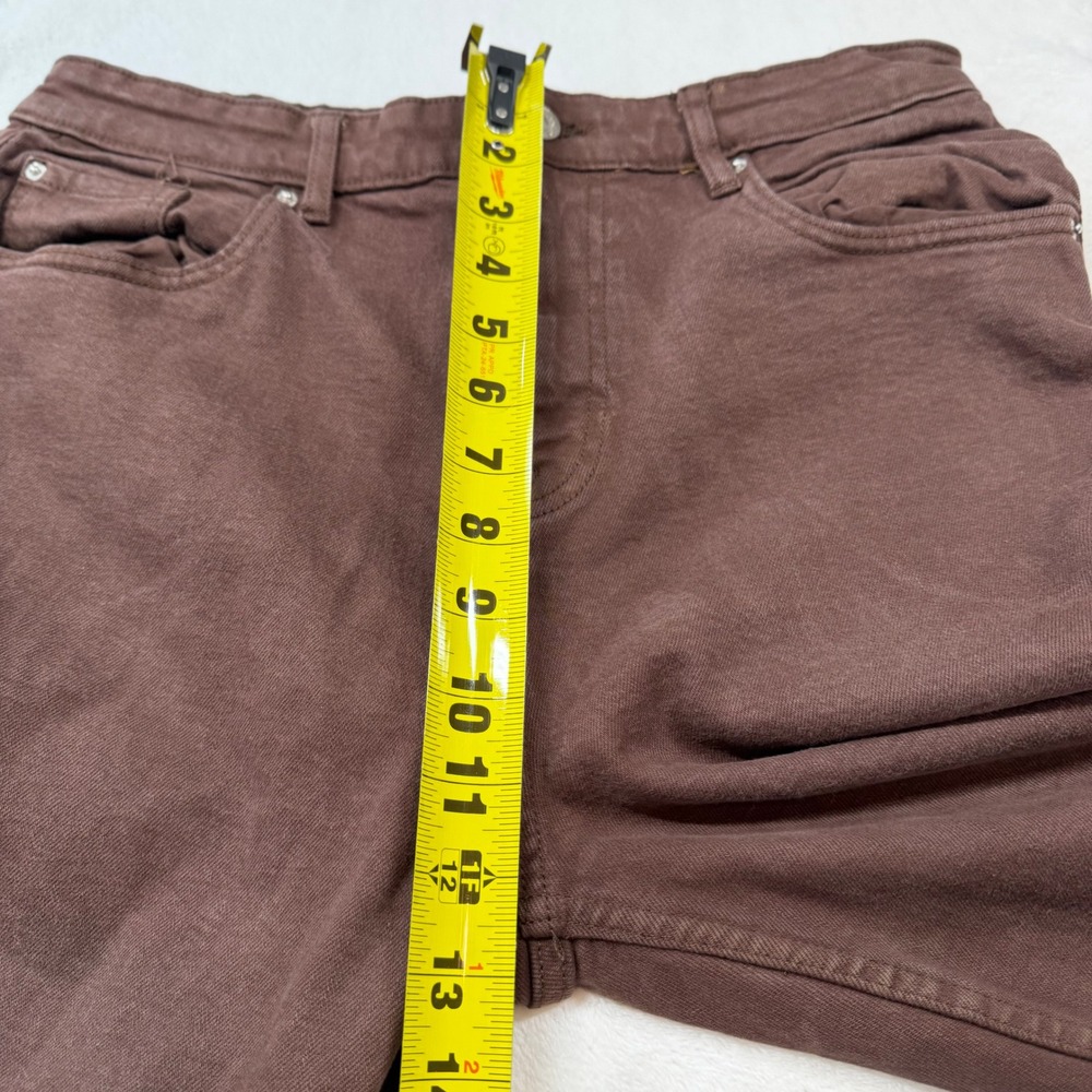Primark Women's Wide Leg Jeans in Chocolate Brown - Picture 13 of 14
